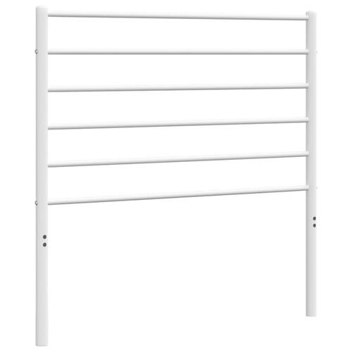 Sengegavl 90 cm metal hvid