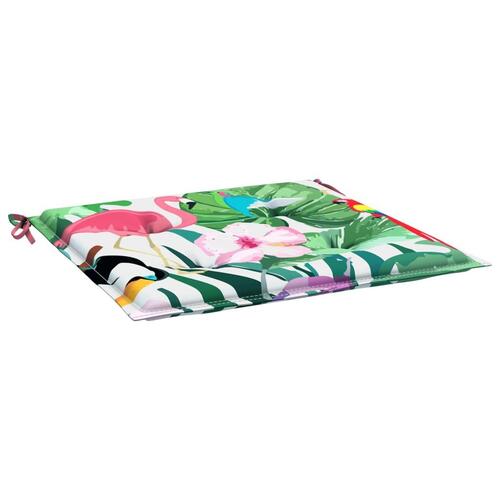 Hynder til havestol 4 stk. 50x50x3 cm stof flerfarvet