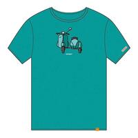 Kortærmet T-shirt Cállate la Boca Turkisblå Sidevogn M