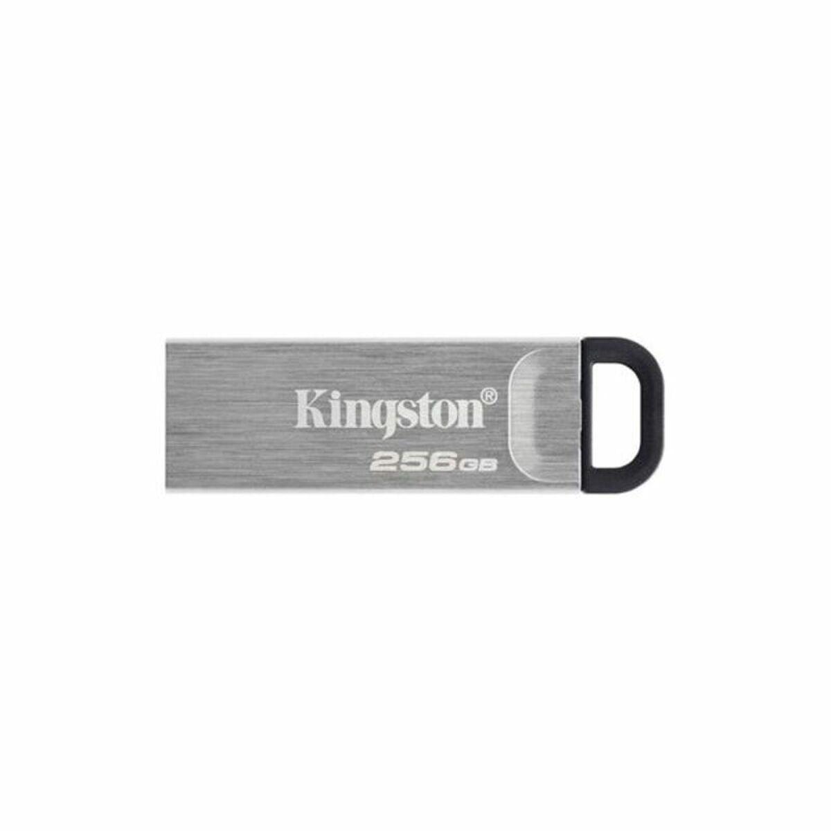 USB flashdrive Kingston 256 GB USB 3.2 - sølv/sort