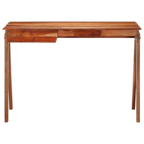 Skrivebord med skuffe 110x50x77 cm massivt akacietræ