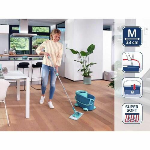 Gulvmoppe med spand Leifheit 52121 6 L