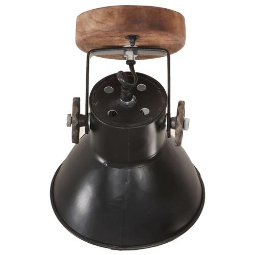 Industrielle væg-/loftlamper 2 stk. 20x25 cm E27 mat sort