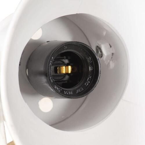 Industrielle væg-/loftlamper 2 stk. 20x25 cm E27 hvid
