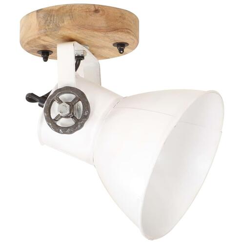 Industrielle væg-/loftlamper 2 stk. 20x25 cm E27 hvid