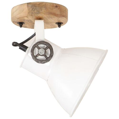 Industrielle væg-/loftlamper 2 stk. 20x25 cm E27 hvid