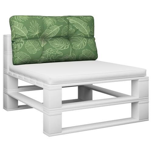 Pallehynde 70x40x12 cm stof bladmønster