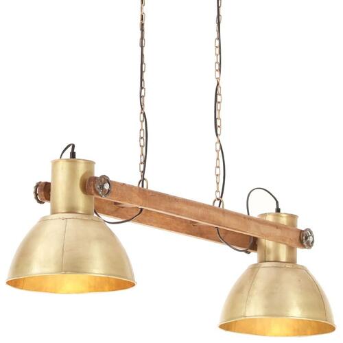 Industriel hængelampe 25 W 109 cm E27 messingfarvet