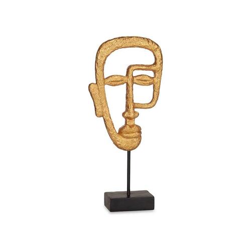 Dekorativ figur Ansigt Gylden 19,5 x 38 x 10,5 cm (4 enheder)