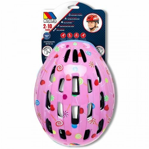 Cykelhjelm børn Moltó - pink 48-53 cm