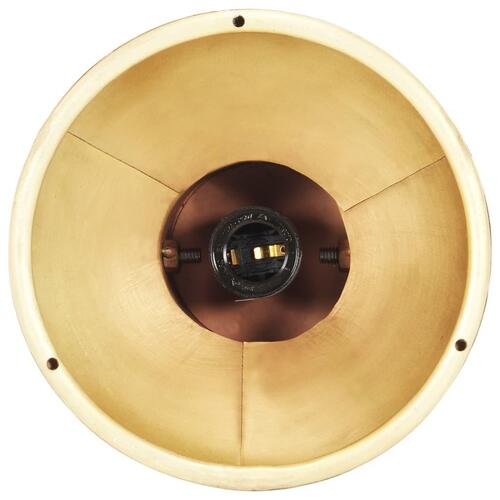 Industriel hængelampe 25 W rund 19 cm E27 messingfarvet