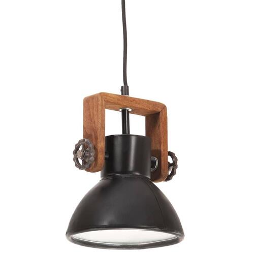 Industriel hængelampe 25 W rund 19 cm E27 mat sort