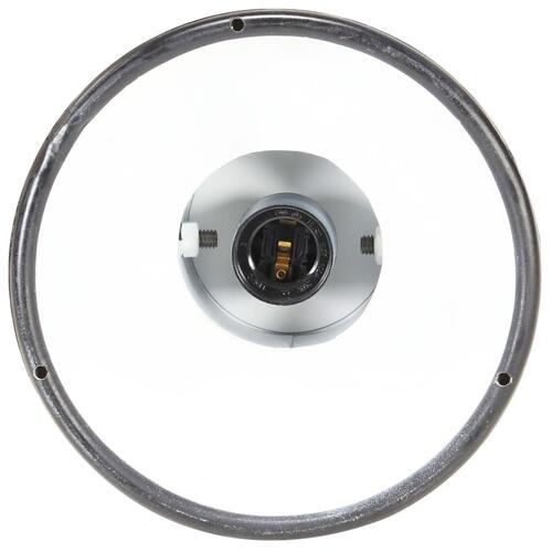 Industriel hængelampe 25 W rund 19 cm E27 mat sort
