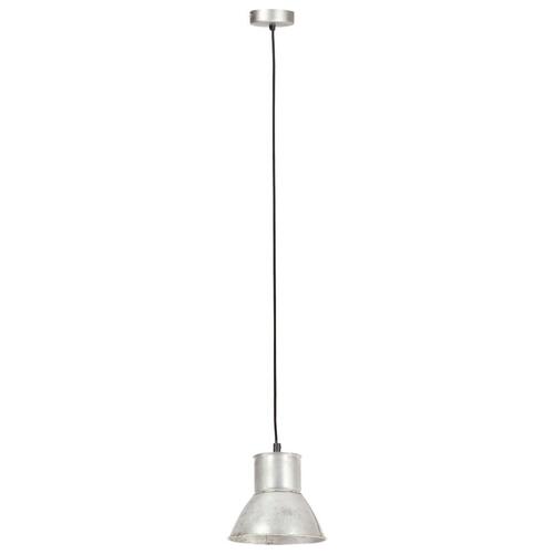 Hængelampe 25 W rund 17 cm E27 sølvfarvet