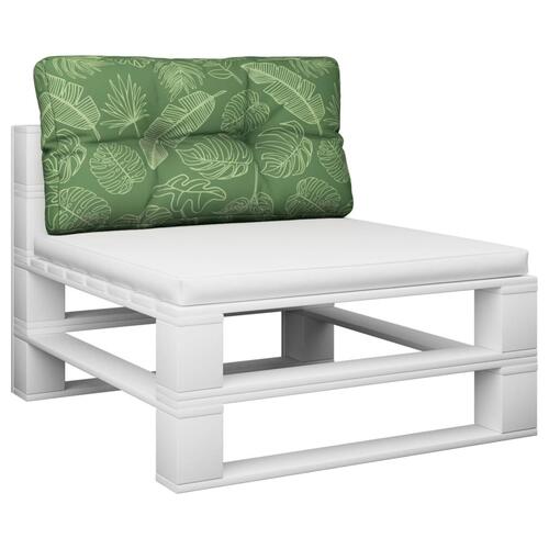 Pallehynde 80x40x12 cm stof bladmønster