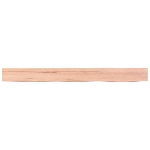Væghylde 100x10x4 cm behandlet massivt egetræ lysebrun