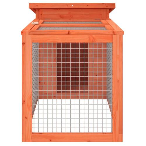 Kaninbur 100,5x54x55 cm massivt fyrretræ brun
