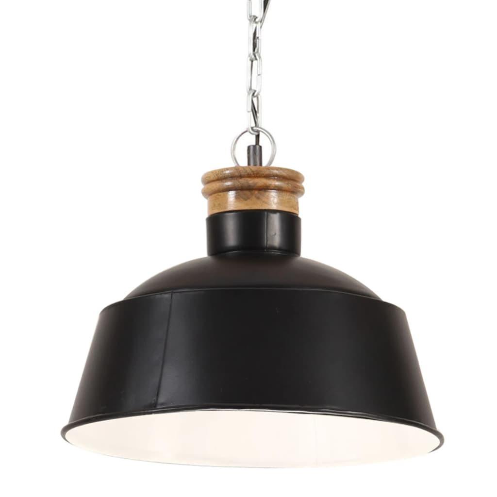 Industriel hængelampe 32 cm E27 sort