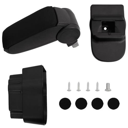 Armlæn til bil 12x37x(31-48) cm ABS sort
