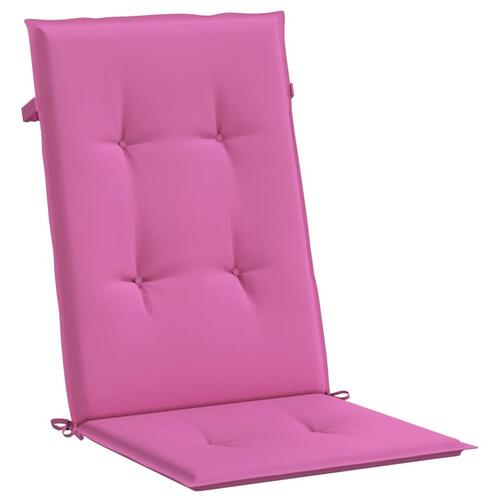 Stolehynder med høj ryg 6 stk. stof pink