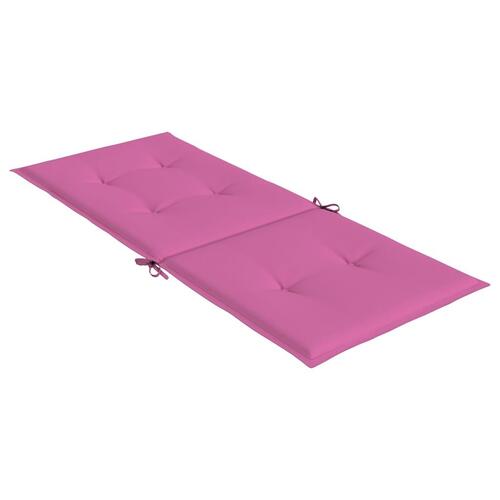 Stolehynder med høj ryg 6 stk. stof pink