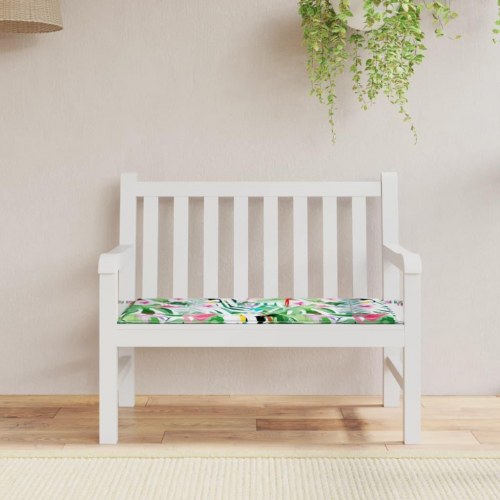 Hynde til havebænk 120x50x4 cm oxfordstof flerfarvet