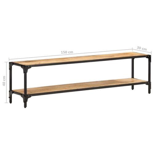 Tv-skab 150x30x40 cm massivt mangotræ