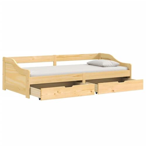 Daybed med to skuffer IRUN 90x200 cm massivt fyrretræ