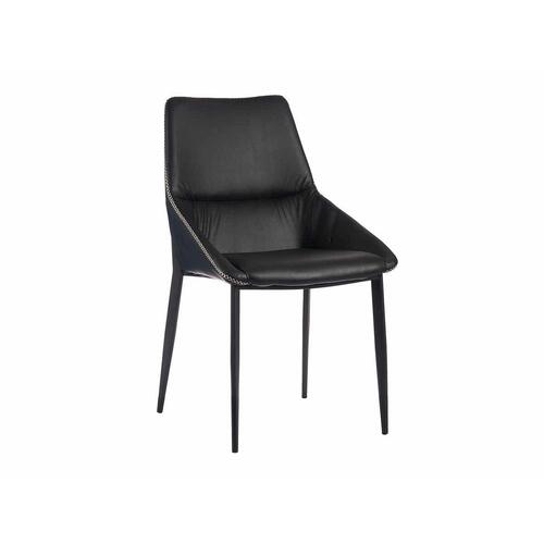 Lænestol Fletning Blå Sort Stål 50 x 87 x 61 cm (2 enheder)