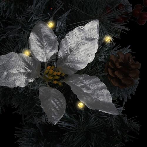 Juleguirlande med LED-lys 2,7 m PVC grøn