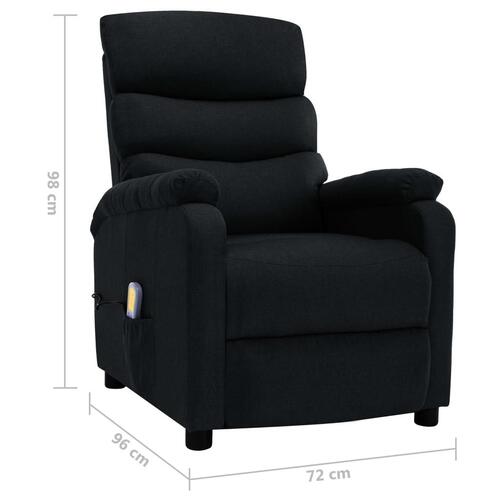 Massagestol stof sort