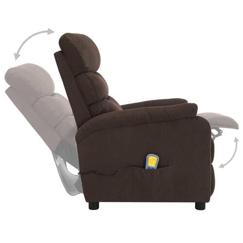 Massagestol stof brun
