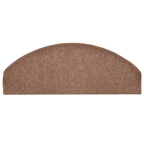 Trappemåtter 15 stk. 65x24x4 cm brun