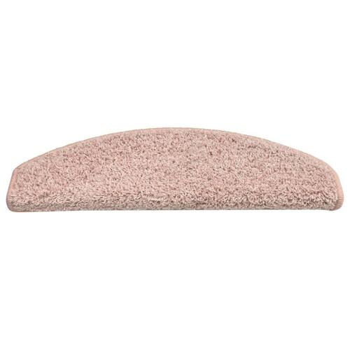 Trappemåtter 15 stk. 65x21x4 cm lyserød