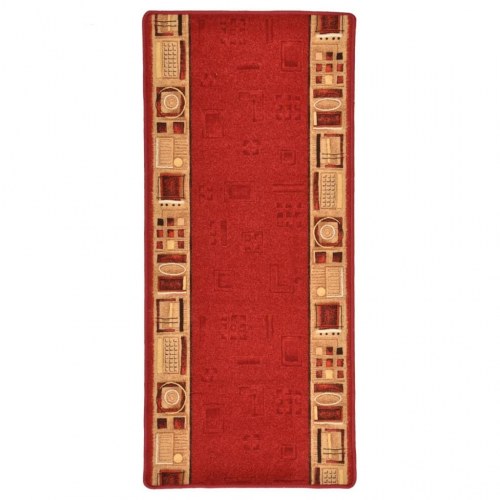 Tæppeløber 67x120 cm gelunderside rød