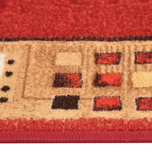 Tæppeløber 67x120 cm gelunderside rød