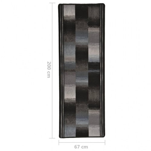 Tæppeløber 67x200 cm gelunderside sort