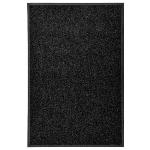 Vaskbar dørmåtte 60x90 cm sort