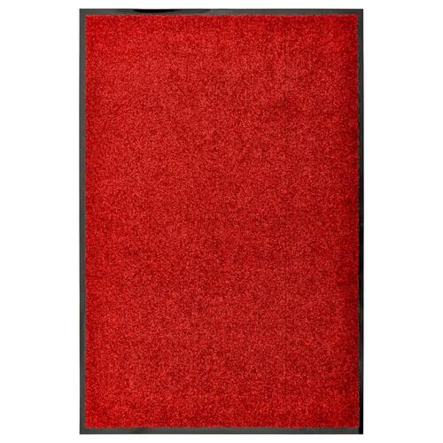 Vaskbar dørmåtte 60x90 cm rød