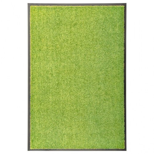 Vaskbar dørmåtte 60×90 cm - grøn, indendørs/udendørs
