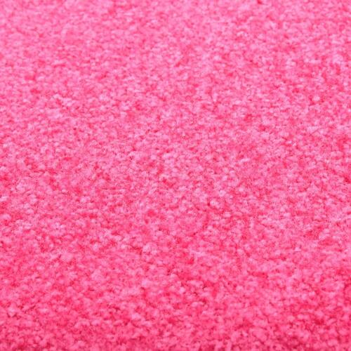 Vaskbar dørmåtte 40x60 cm pink