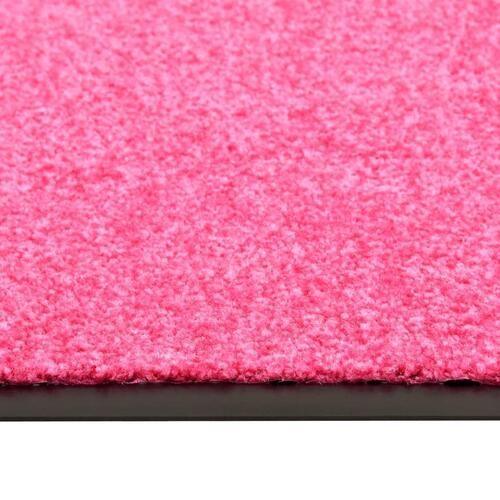 Vaskbar dørmåtte 40x60 cm pink