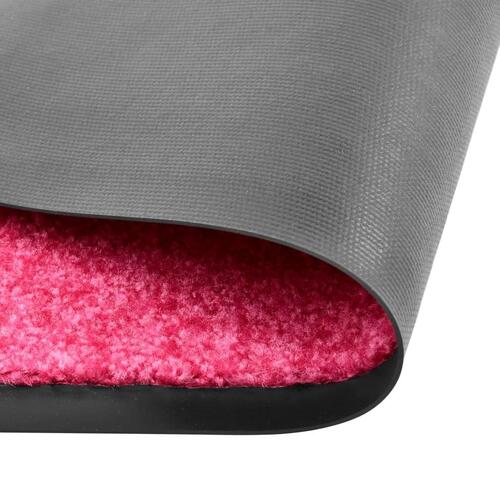 Vaskbar dørmåtte 60x90 cm pink