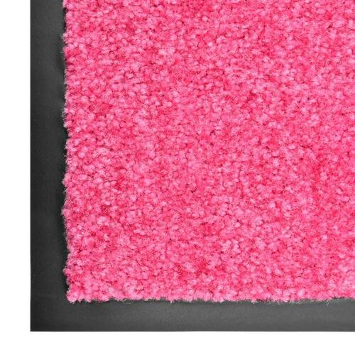 Vaskbar dørmåtte 60x90 cm pink