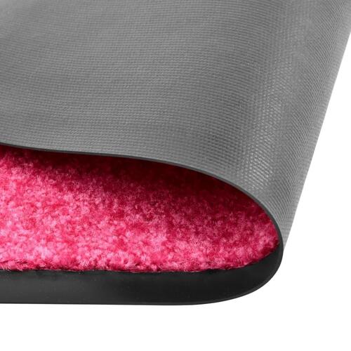 Vaskbar dørmåtte 60x180 cm pink