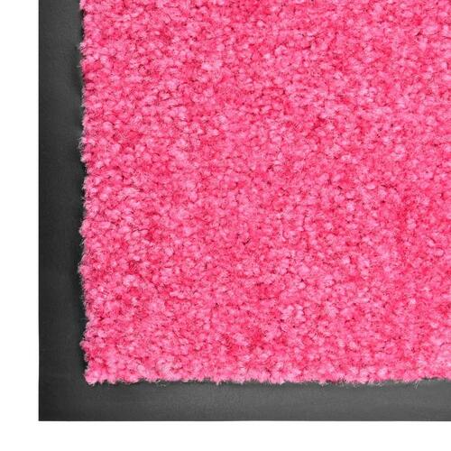 Vaskbar dørmåtte 60x180 cm pink