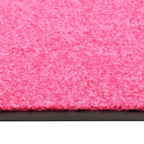 Vaskbar dørmåtte 60x180 cm pink