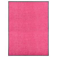 Vaskbar dørmåtte 90x120 cm pink