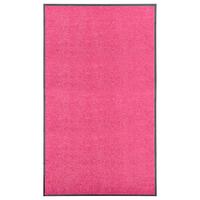 Vaskbar dørmåtte 90x150 cm pink