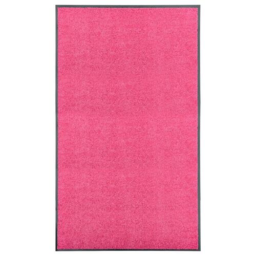 Vaskbar dørmåtte 90x150 cm pink